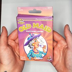 Crownjewlz Kidz Old Maid Matching Pairs Educational Playing Cards 37 Cards