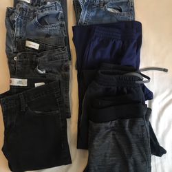 Lot 7 LEVI’S OLD NAVY BOYS JEANS 14