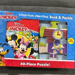 Disney Junior Mickey Little First Look Book And Puzzle