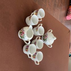 Vintage Japanese Tea Set Mid -20th - Century 