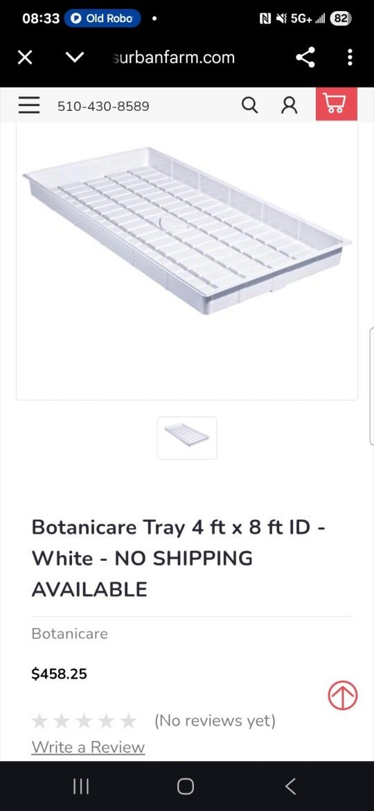Two botanicare grow trays