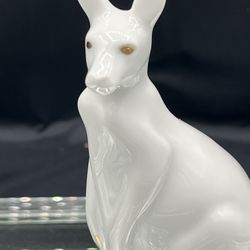 Exquisite Hollóháza Porcelain Kangaroo Figurine, imported from Hungary. 