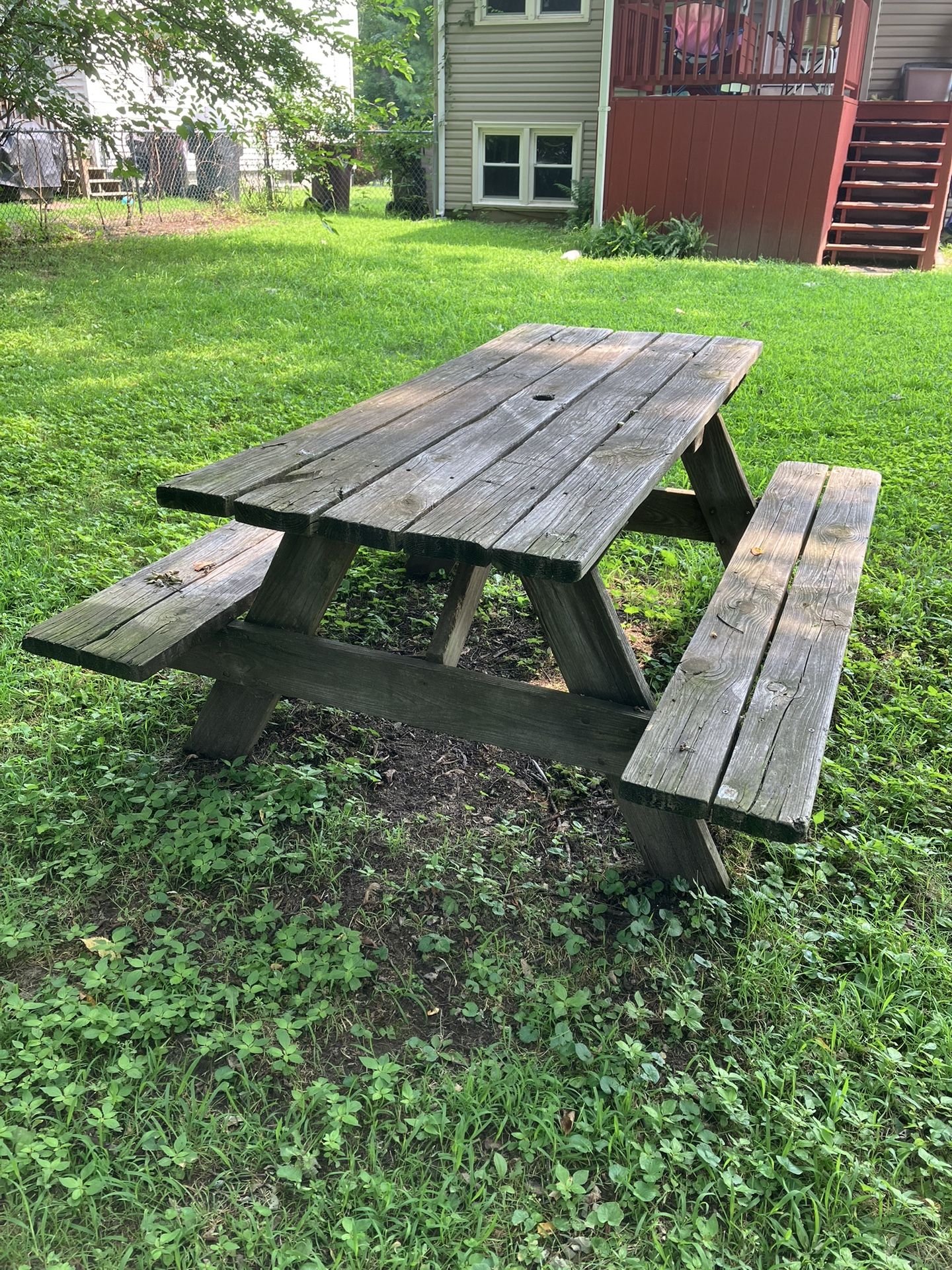 Solid Wood Picnic Table