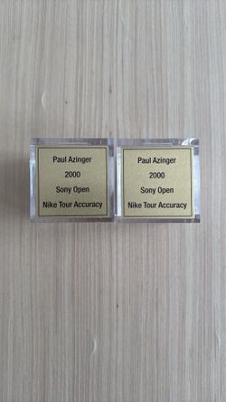 Vintage Paul Azinger signed Nike Tour Accuracy Ball 2000 Sony Open Win