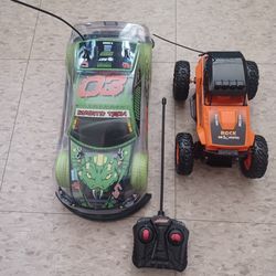 Two rc remote cars,small is new & the big one works with the same remote,big one does not have control, excellent Condition Only Pick Up
