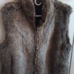 Fur Vest Size Medium 