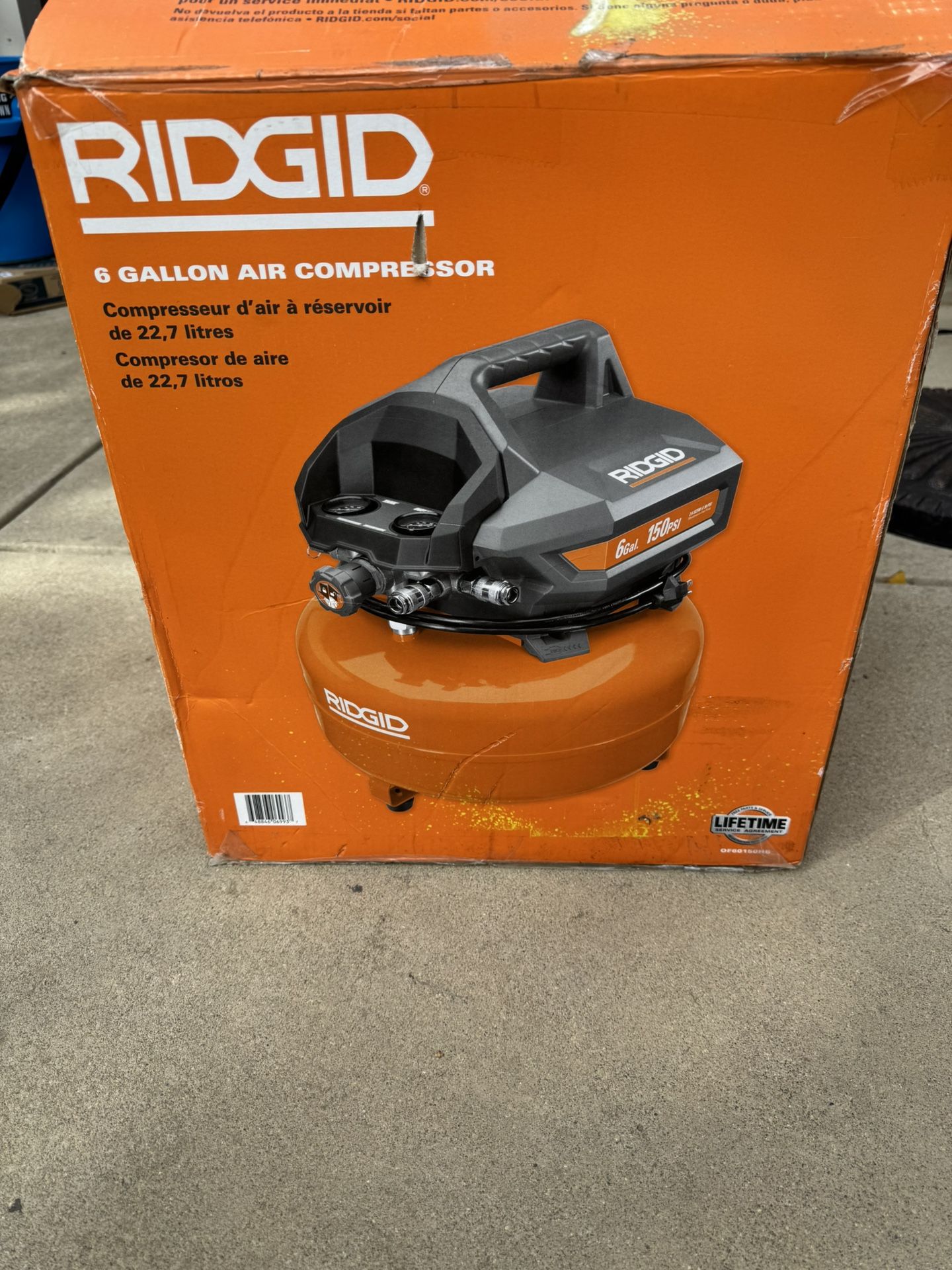 Ridgid 6 Gallon Air Compressor
