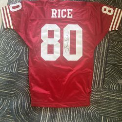 Jerry Rice signed jersey