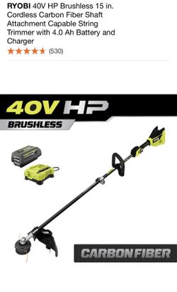 Ryobi brushless trimmer 40v sale