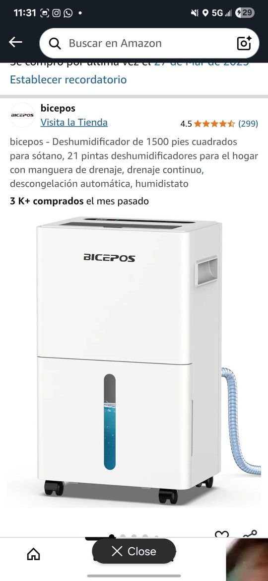 Dehumidifier New In Box