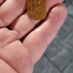 14k GOLD JOHN DOGTAG