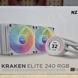 NZXT Kraken Elite 240 RGB CPU Cooler (Liquid Cooling)