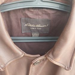 Eddie Bauer Leather Jacket XXL size