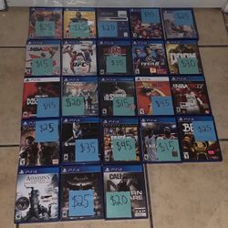 Selling Individually Only! PlayStation 4 5 Video Games PS4 PS5 Mega Collection