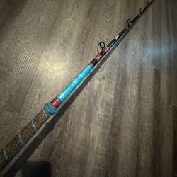 8’ 15-40 Calstar BWC 270 Hvy New Salt Water Deckhand Fishing Rod. Custom. 