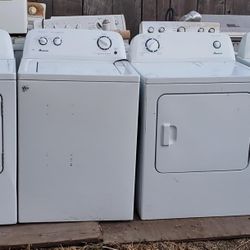 AMANA SET WASHER AND ELECTRIC DRYER WORKING PERFECT 