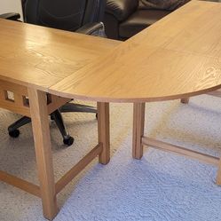 Solid Oak Mission Style Desk Set – Crate & Barrel