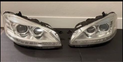2010-2013 Mercedes-Benz S-Class W221 OEM Bi-Xenon Headlights Pair L&R w/Modules.