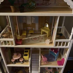 Big Kid Kraft Savannah Doll House With Misc Furniture. Need Truck/van