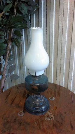 Blue vintage lamp