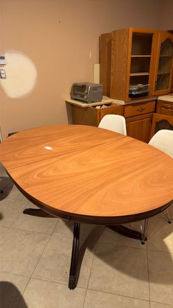 Real Wood Dining Table from 1930-40s