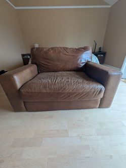 Over sized leather chair
