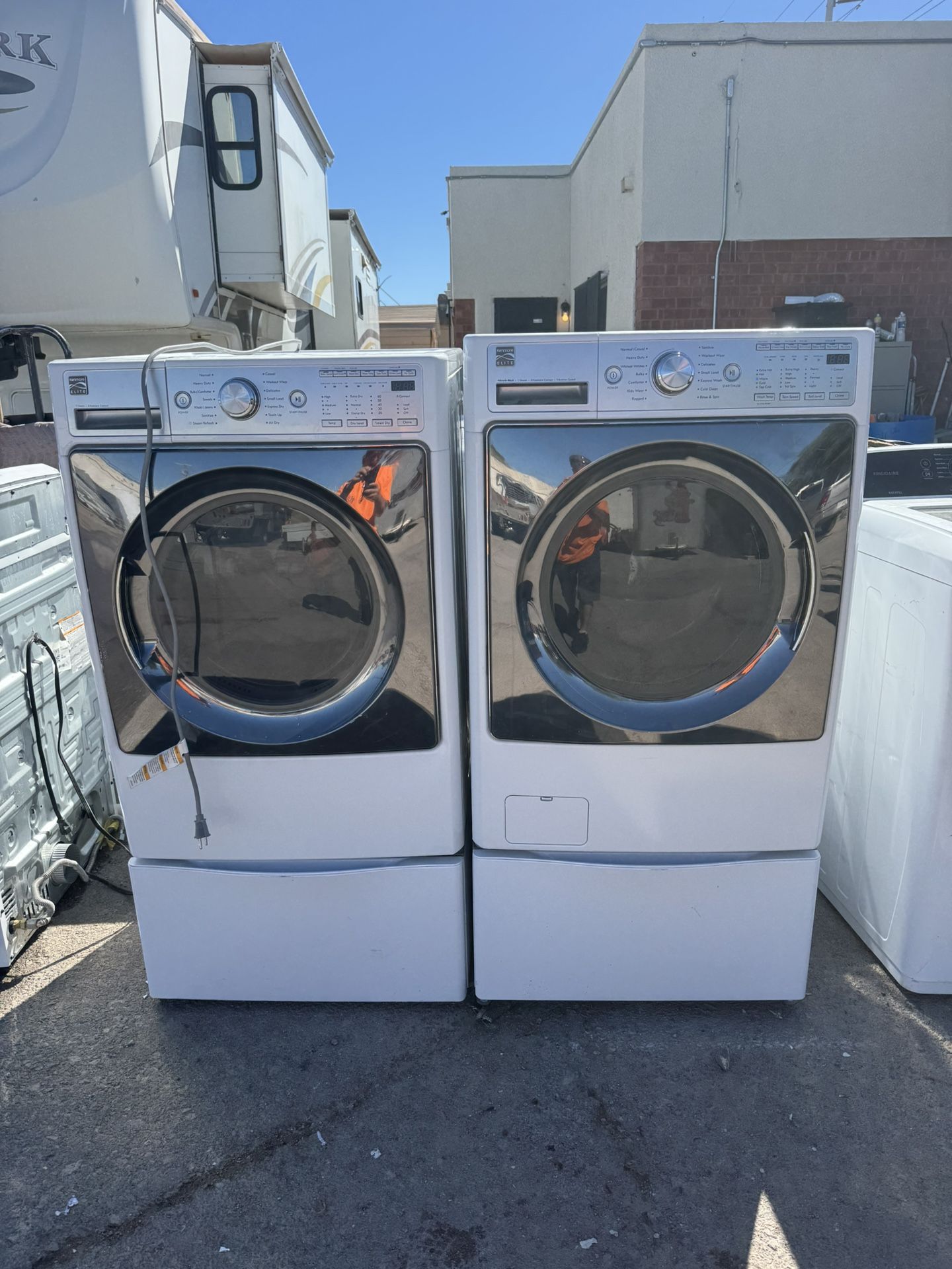 Kenmore front load washer and gas dryer
