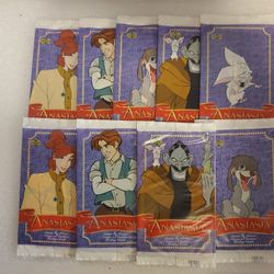 Lot of 9 Upper Deck Anastasia Trading Card Packs New Sealed CCG TCG 