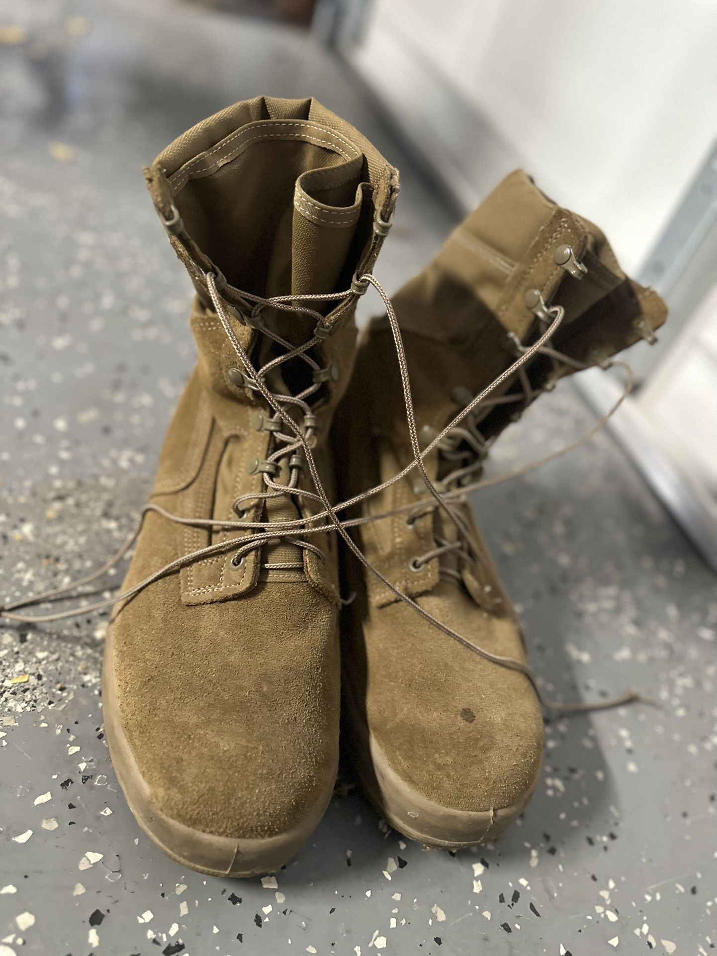 Military Boots Beige Size 11.5 W