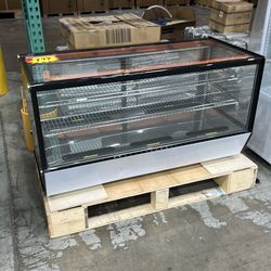 Open box!  Polarman RTW-202L-5 48″ Countertop Refrigerated Bakery Display Case with LED Lighting