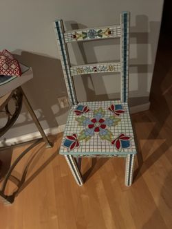 Mosaic Wood Chair