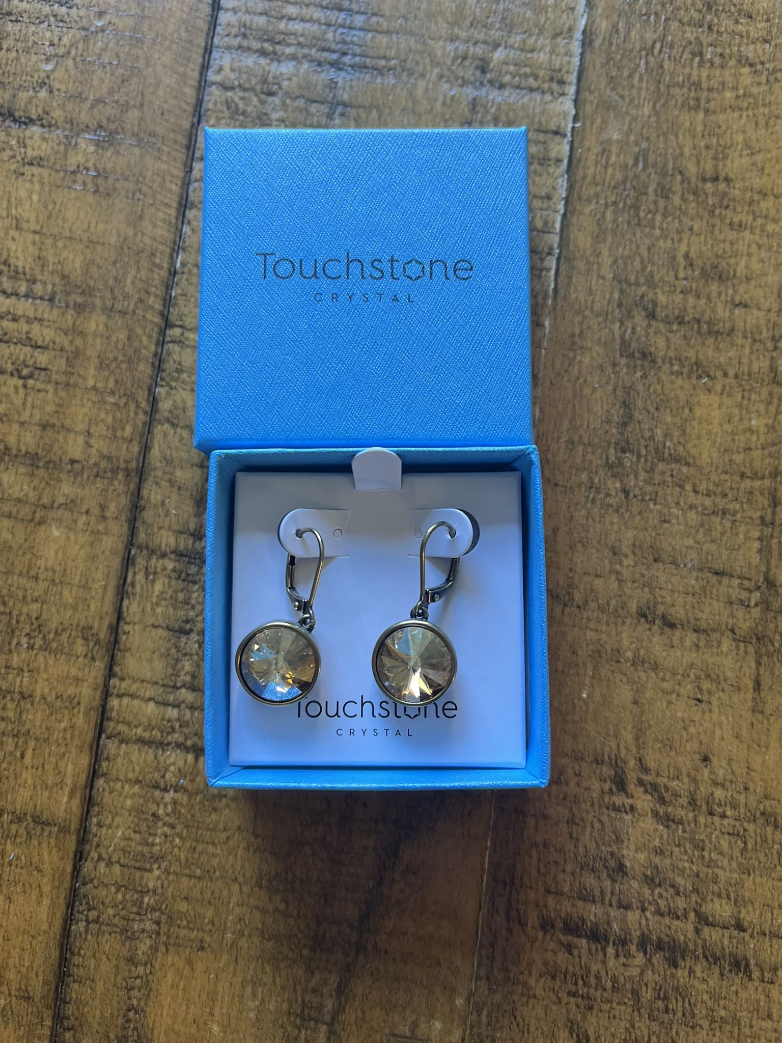 New Touchstone Crystal Drop Earrings