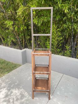 Three tier wooden shelf | 11 available | $30 each | new