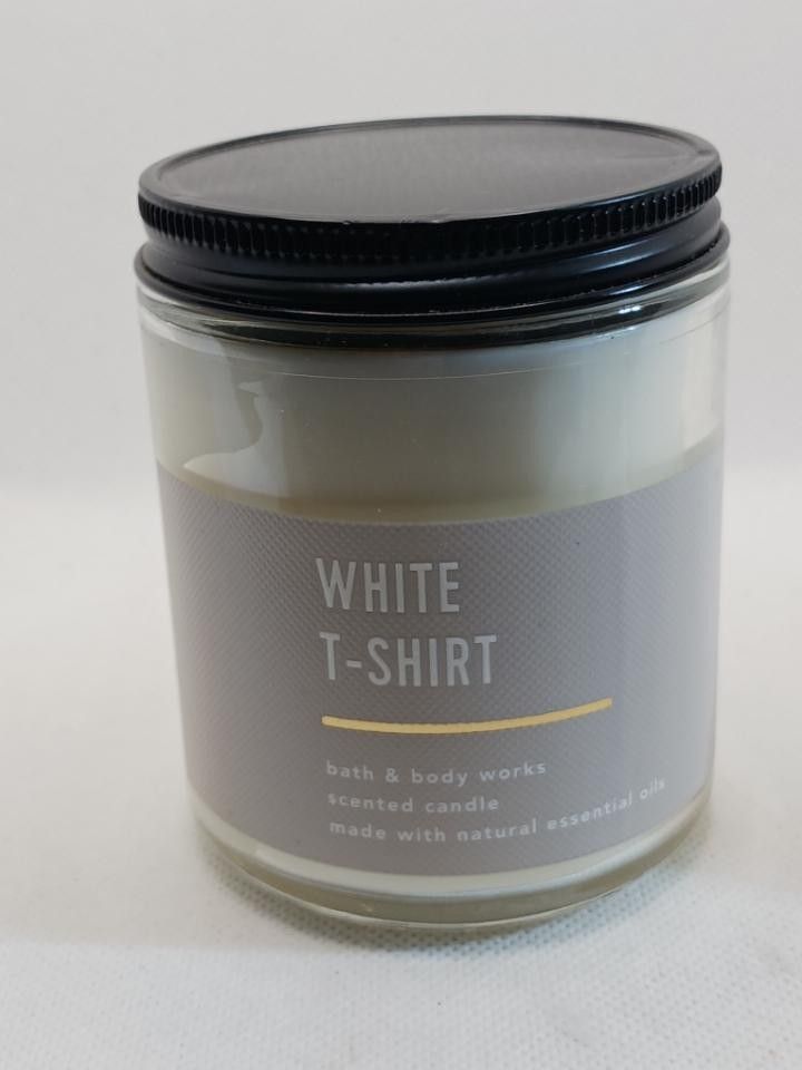 Bath & Body Works "White T-Shirt Candle" Net wt. 7 oz. 