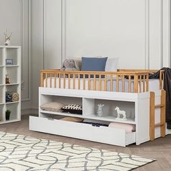 Furniture Mega Sale! Marina Collection Twin size Captain Bed-Open Shelves Now 459.00 Free Delivery 🚚 