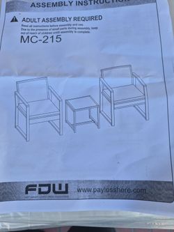 Patio furniture
