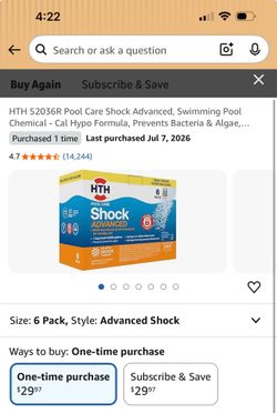 Pool shock