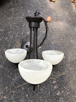 3 light bronze Hanging Light $20 