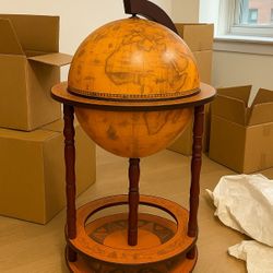 Moving Sale: Liquor Globe Bar Cabinet – Must Go This Week


