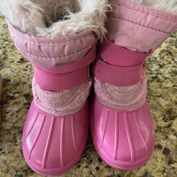 Size 9/10 Little Kids-Pink Winter Boots