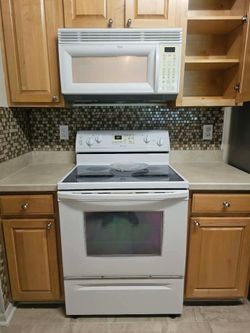 Electric oven/stove and Microwave