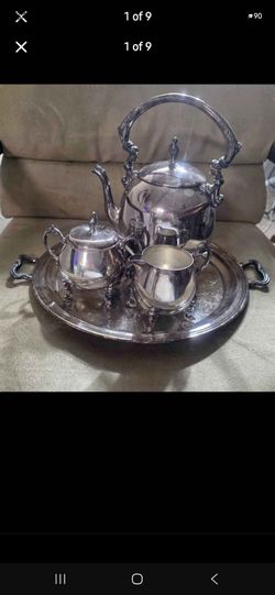 Vintage Gorham Silver plated Tea Set (6 piece) service for 4