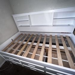 Twin Bed Frame With Backing (NEED GONE ASAP)