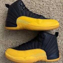 Size 8 (Pre owned, no box, missing insoles) - Air Jordan 12 retro university gold