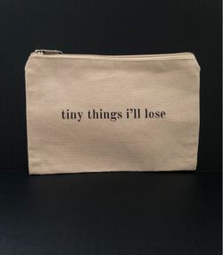 Tiny Things I’ll Lose Canvas Zip Pouch