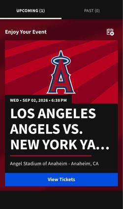 Angels/Yankees tickets