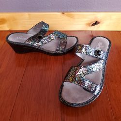 Alegria Loti Tectonic Wedge Sandals 