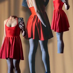 Women’s Dress American Apparel Skater Disco Dress