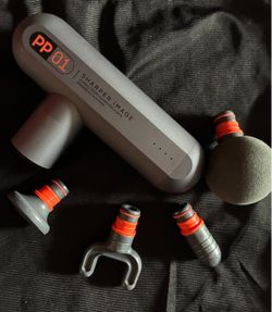 Sharper Image Powerboost Move Mini Percussion Massage Gun, Powerful & Quiet