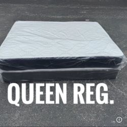 NEW Mattress Queen Size Regular With Box Spring // Offer  🚚